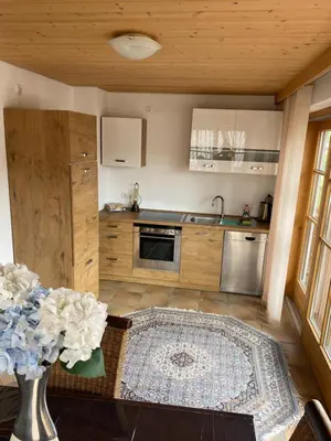 Küche/Küchenzeile in der Unterkunft Nabo Ferienwohnung Lechbruck