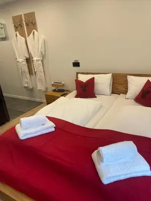 Ein Bett oder Betten in einem Zimmer der Unterkunft Apartment Bergoase Spitzingsee