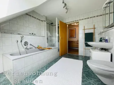 Ein Badezimmer in der Unterkunft Sonnige Ferienwohnung im Unterallgäu