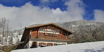 Ein allgemeiner Bergblick oder ein Berglick von der Ferienwohnung aus