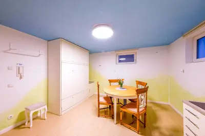Küche/Küchenzeile in der Unterkunft Zum Engelreich ruhig, ländlich, stadtnah