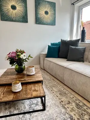 Ein Sitzbereich in der Unterkunft UNiQE I Stilvolle 115qm I Terrasse I BBQ