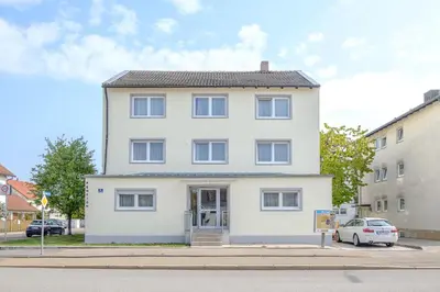 Das Gebäude in dem sich die Pension befindet