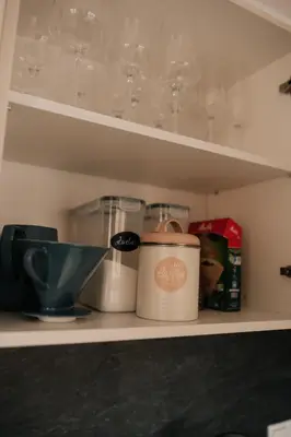 Küche/Küchenzeile in der Unterkunft Wohnung Finstermünz Neues Highlight Fliegenfischen auf der Isar