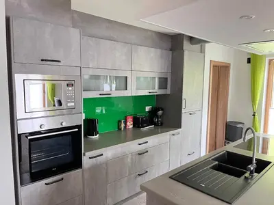 Küche/Küchenzeile in der Unterkunft Ferienwohnung beim Mane