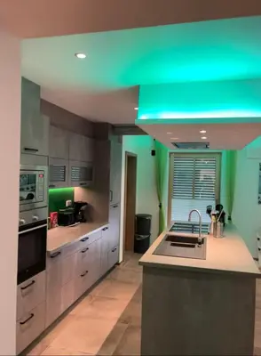 Küche/Küchenzeile in der Unterkunft Ferienwohnung beim Mane