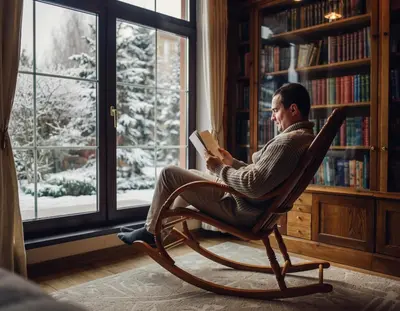 Appartement Borger mit Garten im Winter