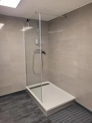 Ein Badezimmer in der Unterkunft Haus Lärche - Die Ferienwohnung