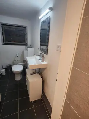 Ein Badezimmer in der Unterkunft Haus Lärche - Die Ferienwohnung