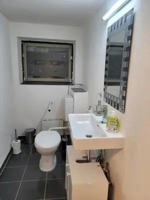 Ein Badezimmer in der Unterkunft Haus Lärche - Die Ferienwohnung
