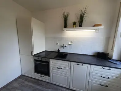 Küche/Küchenzeile in der Unterkunft ☆ Like @ home *☆ moderne Wohnung in Oberottmarshausen ☆ Netflix