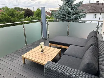 Ein Balkon oder eine Terrasse in der Unterkunft Traumhaftes Zuhause!