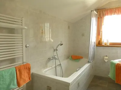 Ein Badezimmer in der Unterkunft Gemütliche Alpenwohnung in Altenau