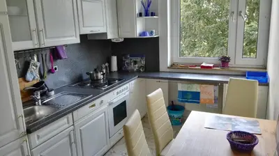 Küche/Küchenzeile in der Unterkunft Fasanenpark
