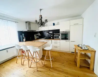 Küche/Küchenzeile in der Unterkunft Ferienwohnung NaturReich