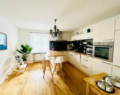 Küche/Küchenzeile in der Unterkunft Ferienwohnung NaturReich