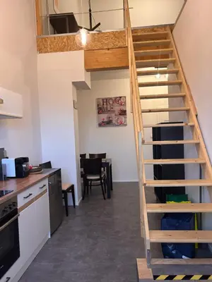 Küche/Küchenzeile in der Unterkunft Moderne Maisonettewohnung/2 Zimmer/Küche/Bad #2
