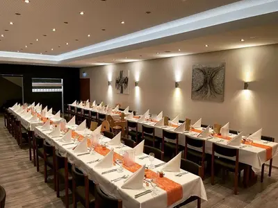 Der Geschäftsbereich oder Konferenzraum in der Unterkunft Hotel Krone & Restaurant
