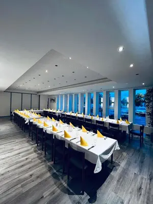 Der Geschäftsbereich oder Konferenzraum in der Unterkunft Hotel Krone & Restaurant