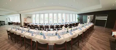 Der Geschäftsbereich oder Konferenzraum in der Unterkunft Hotel Krone & Restaurant