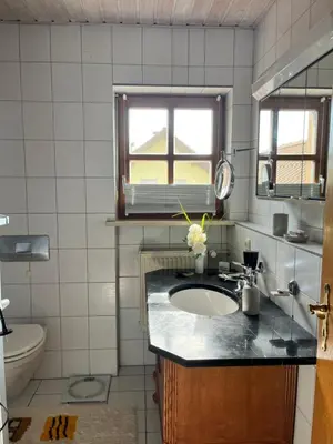 Ein Badezimmer in der Unterkunft Zimmer zum Wohlfühlen
