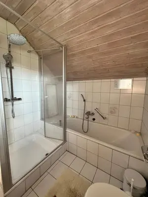 Ein Badezimmer in der Unterkunft Zimmer zum Wohlfühlen