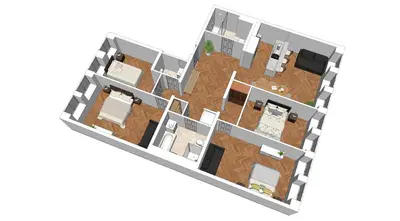 Grundriss der Unterkunft Flatista Homes - Central Station - 4 BR