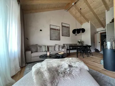 Ein Sitzbereich in der Unterkunft BergSoul