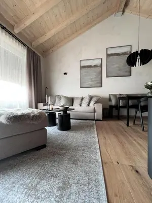 Ein Sitzbereich in der Unterkunft BergSoul