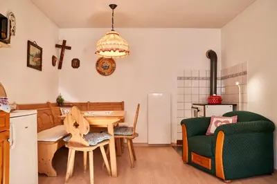 Ein Sitzbereich in der Unterkunft Schmidtler`s Nest
