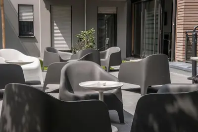 Ein Sitzbereich in der Unterkunft The Stay.residence
