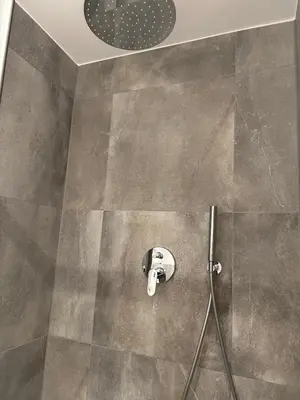Ein Badezimmer in der Unterkunft Seeapartment