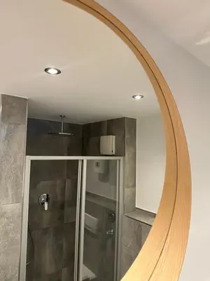 Ein Badezimmer in der Unterkunft Seeapartment