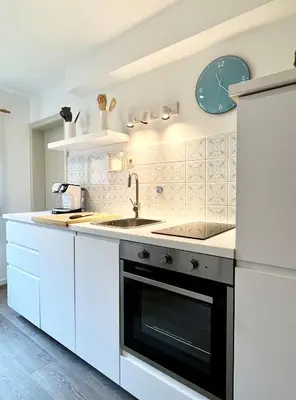 Küche/Küchenzeile in der Unterkunft Ferienhaus Anni