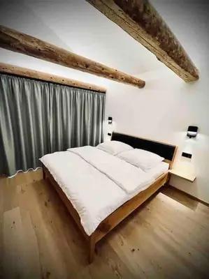 Ein Bett oder Betten in einem Zimmer der Unterkunft Neu - Ferienhaus Moritz & Josie zur Alleinnutzung