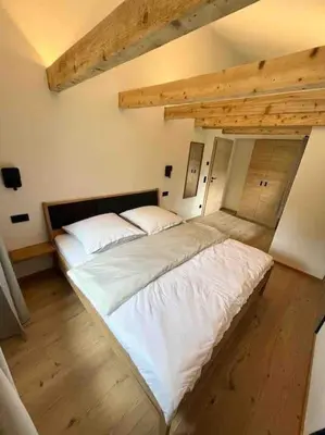 Ein Bett oder Betten in einem Zimmer der Unterkunft Neu - Ferienhaus Moritz & Josie zur Alleinnutzung