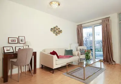 Ein Sitzbereich in der Unterkunft ☆Luxuriöses Apartment☆ Central MUC Enjoy & relax