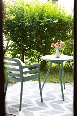 Ein Garten an der Unterkunft Stylisches Design-Apartment