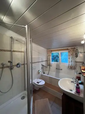 Ein Badezimmer in der Unterkunft Gästehaus Mayer