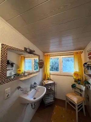 Ein Badezimmer in der Unterkunft Gästehaus Mayer