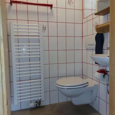 Ein Badezimmer in der Unterkunft Am Bergangerl