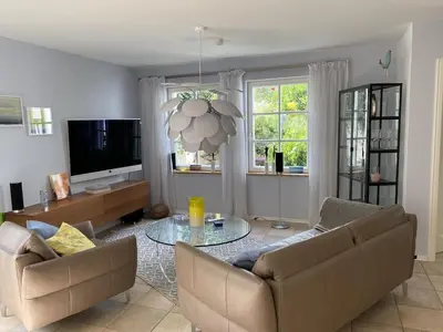 TV/Unterhaltungsangebot in der Unterkunft Ferienwohnung Jardin im Kunsthaus