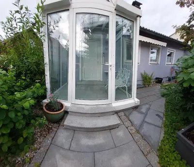 Ein Garten an der Unterkunft Ferienwohnung Familie Cischeck