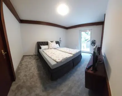 Ein Bett oder Betten in einem Zimmer der Unterkunft Ferienwohnung Familie Cischeck
