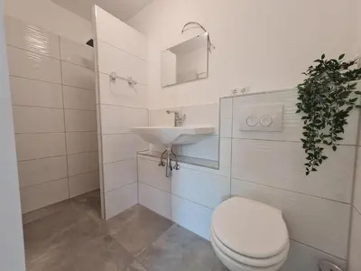 Ein Badezimmer in der Unterkunft Alpenblick Pang