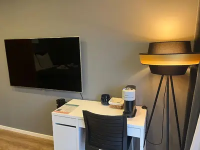 TV/Unterhaltungsangebot in der Unterkunft Wohnung in Augsburg Innenstadt -Tiefgarage