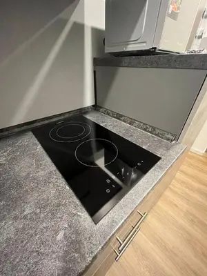 Küche/Küchenzeile in der Unterkunft Wohnung in Augsburg Innenstadt -Tiefgarage