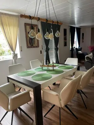 Ein Sitzbereich in der Unterkunft Luxury Apartment near Munich Airport - Therme ED - Parking - Haustiere