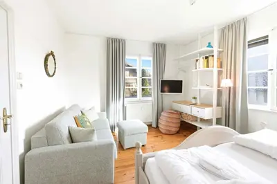 Ein Bett oder Betten in einem Zimmer der Unterkunft Rosi's Ferienwohnung 2to8