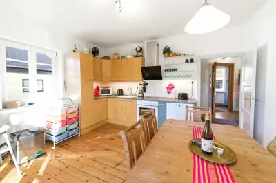 Küche/Küchenzeile in der Unterkunft Rosi's Ferienwohnung 2to8